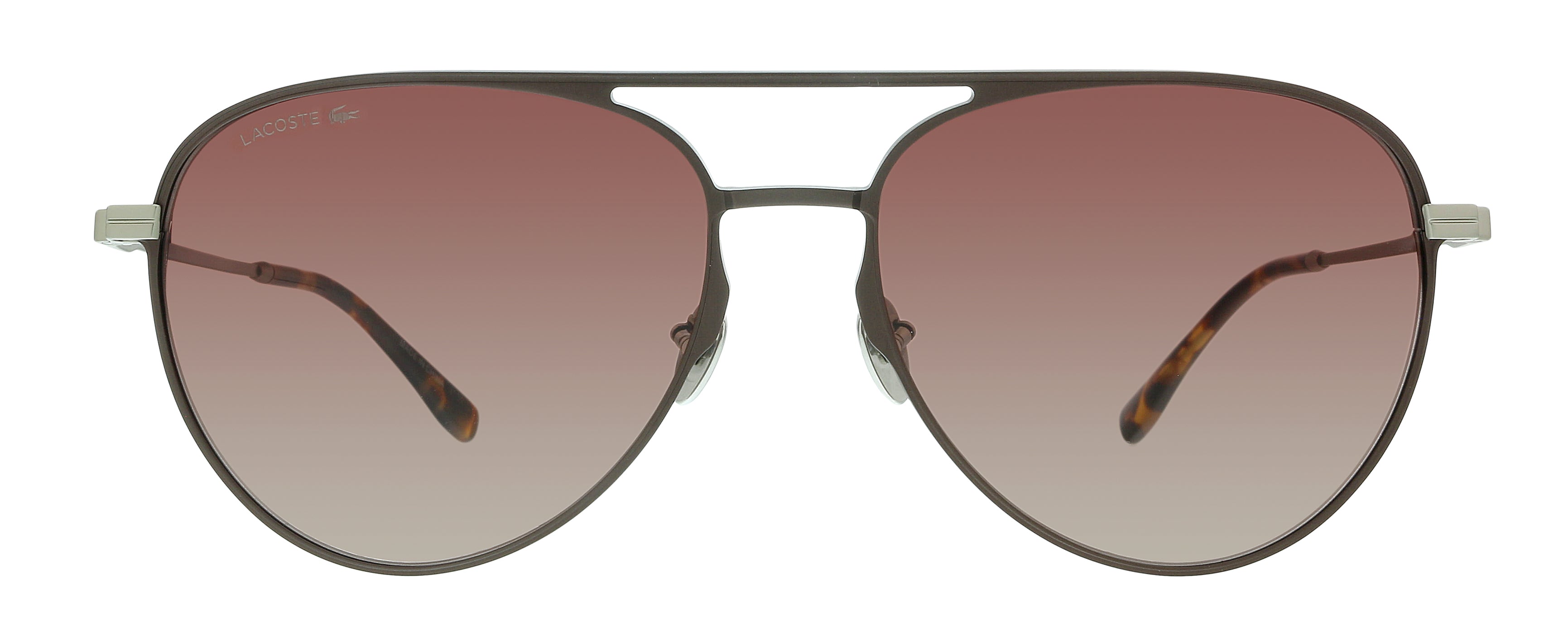 Lacoste Brown Aviator L243SE 210 Sunglasses