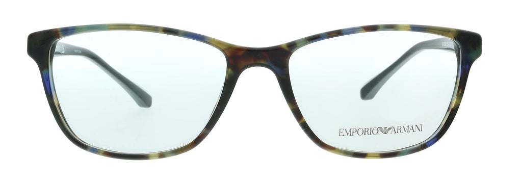 Emporio Armani Blue Havana Cat Eye 0EA3099 5542 Eyeglasses