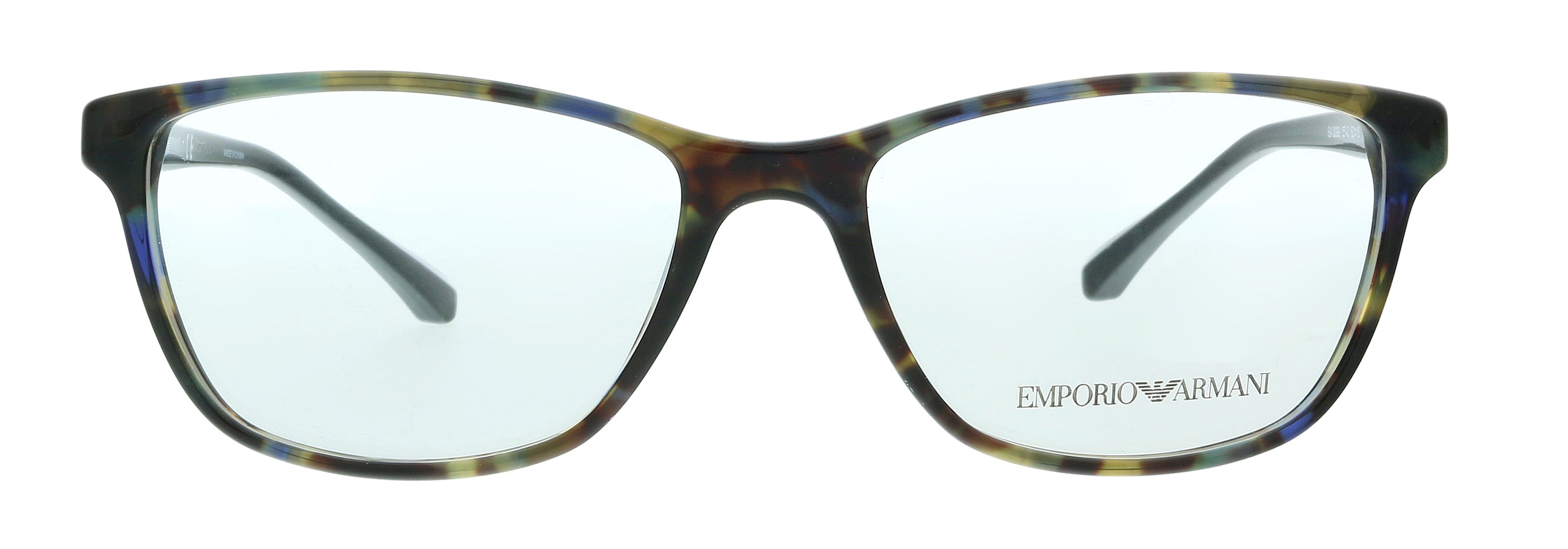 Emporio Armani Blue Havana Cat Eye 0EA3099 5542 Eyeglasses