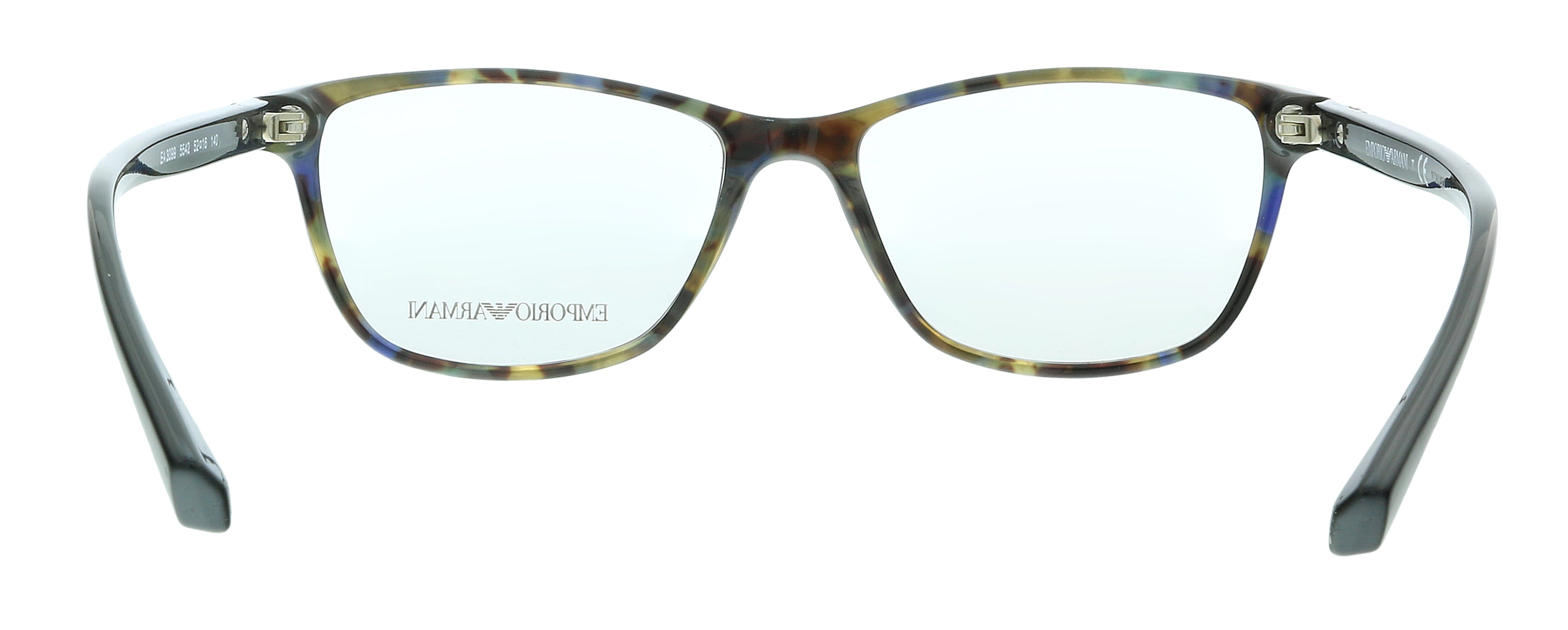 Emporio Armani Blue Havana Cat Eye 0EA3099 5542 Eyeglasses