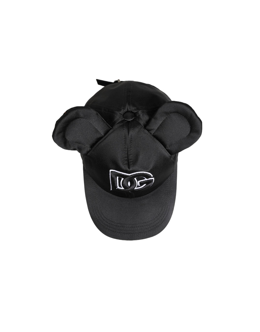 Dolce & Gabbana Men Black Velvet Animal Ears Baseball Cap Men's Hat