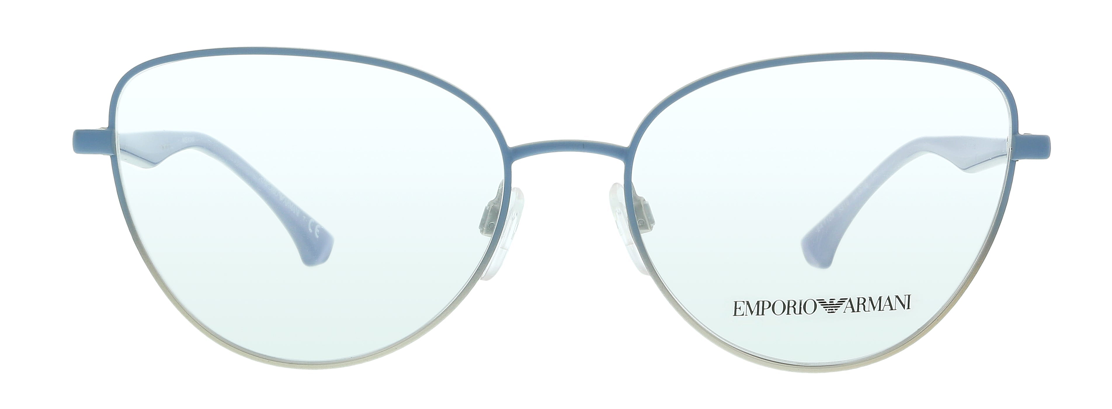 Emporio Armani Matte Light Blue & Silver Butterfly 0EA1104 3319 Eyeglasses