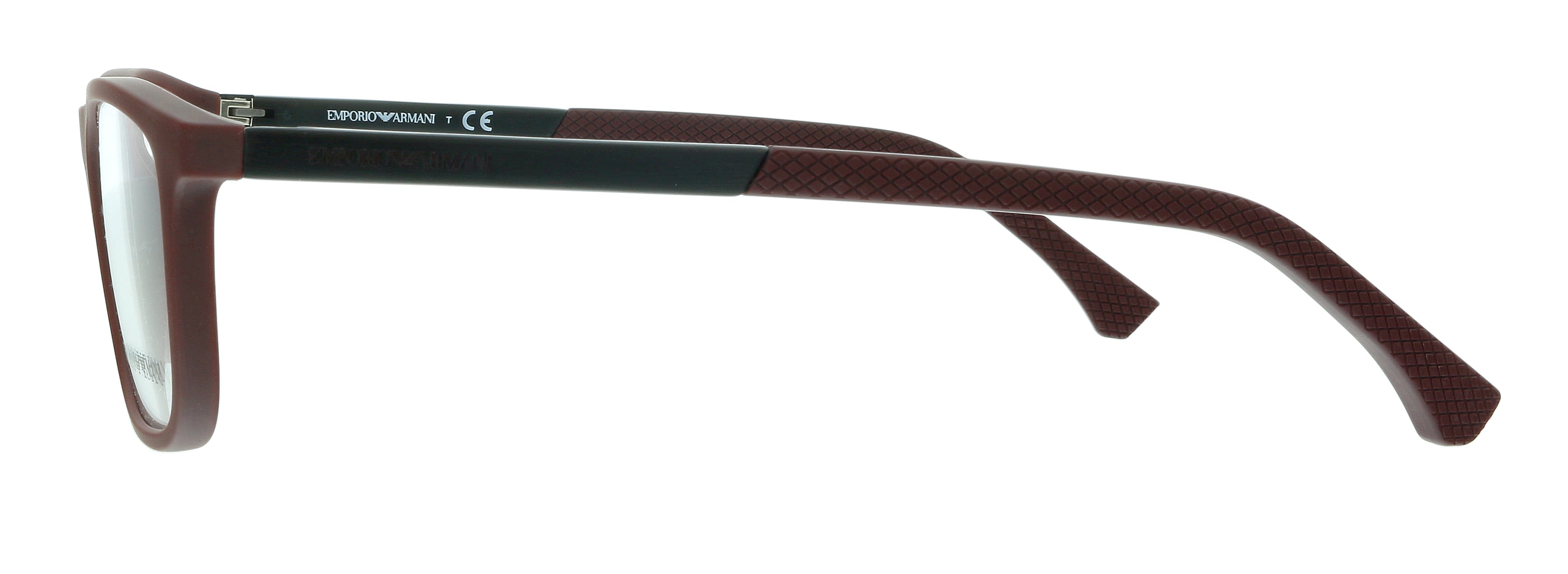 Emporio Armani Matte Burgundy Rectangle 0EA3069 5251 Eyeglasses