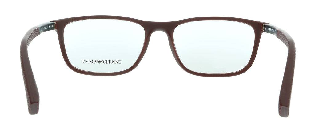 Emporio Armani Matte Burgundy Rectangle 0EA3069 5251 Eyeglasses
