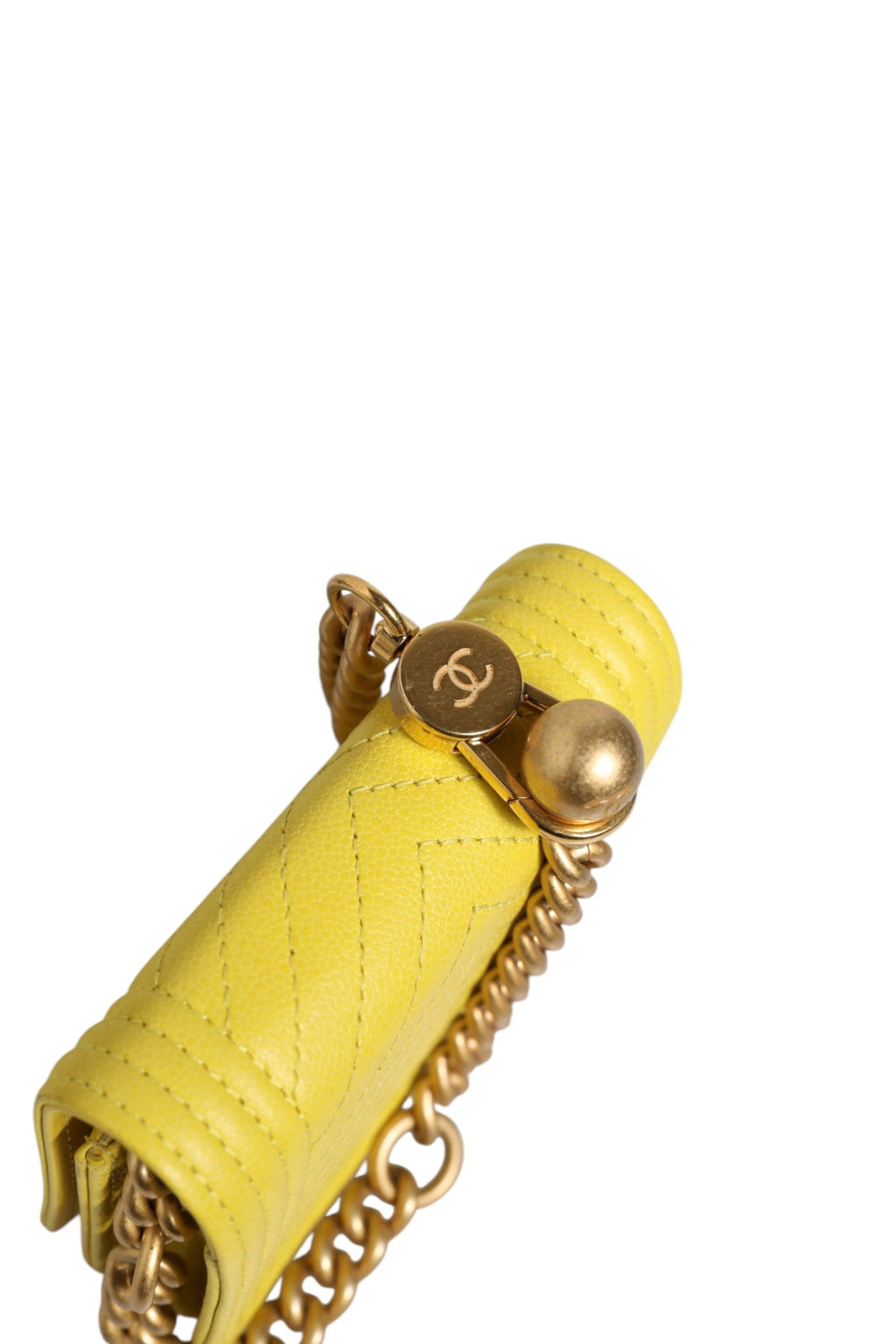 Chanel Crossbody Yellow Leather Women's Bag ( )