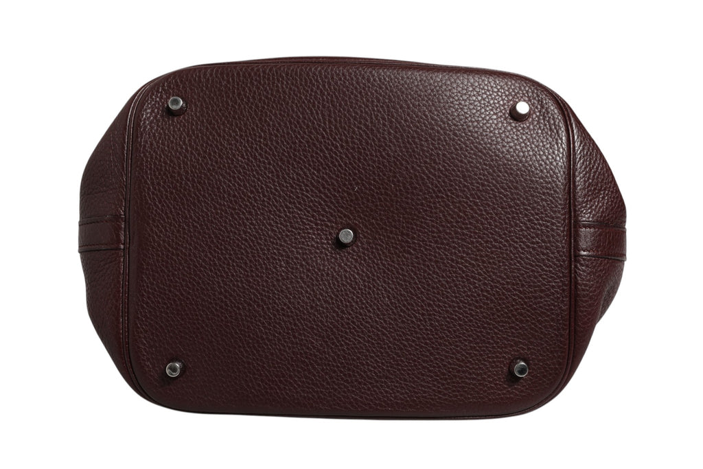 Hermès Picotin Taurillon Clemence Chocolate Women's Handbag ( )