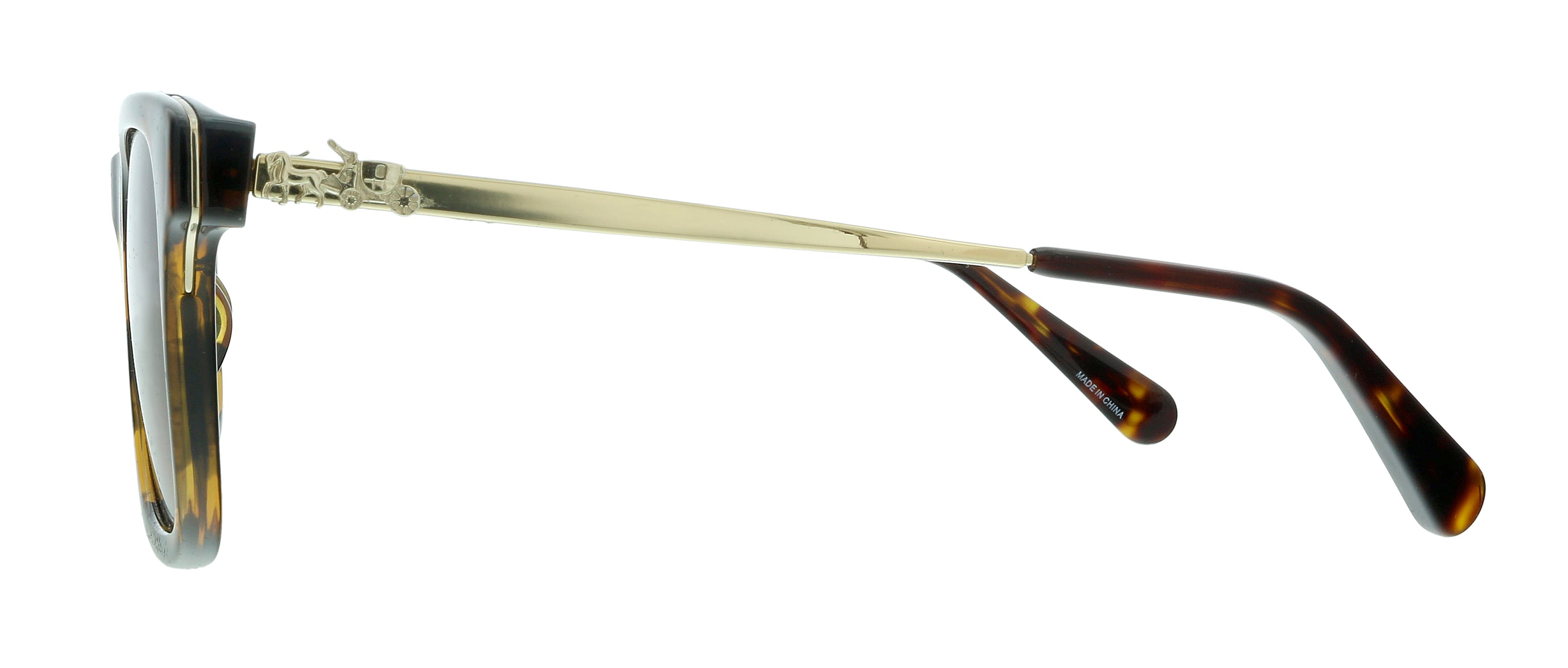 Coach 0HC8279U 512013 Dark Tortoise Rectangle Sunglasses