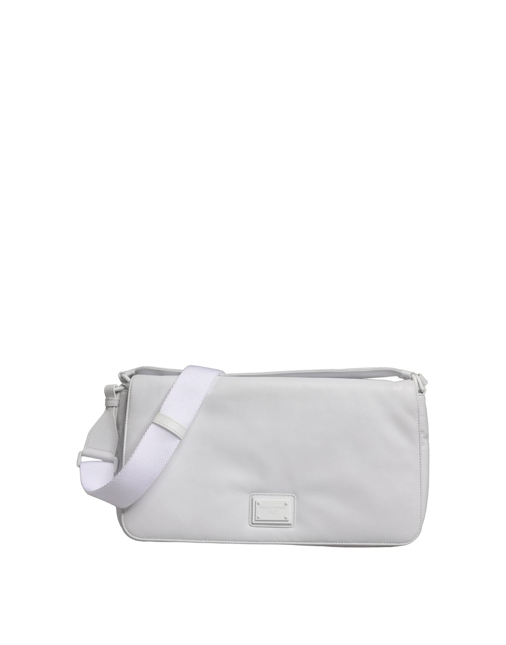 Dolce & Gabbana White Logo Plaque Crossbody Shoulder Borse Women Women's Bag