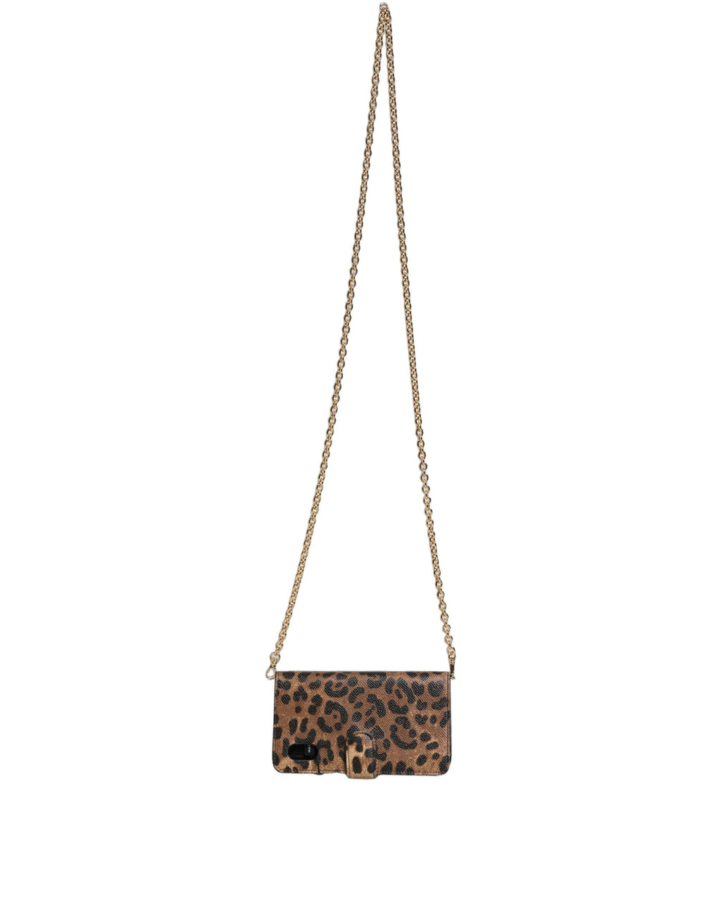 Dolce & Gabbana Flip Cover Brown Leopard Crystal iPhone X - XS Women's Case
