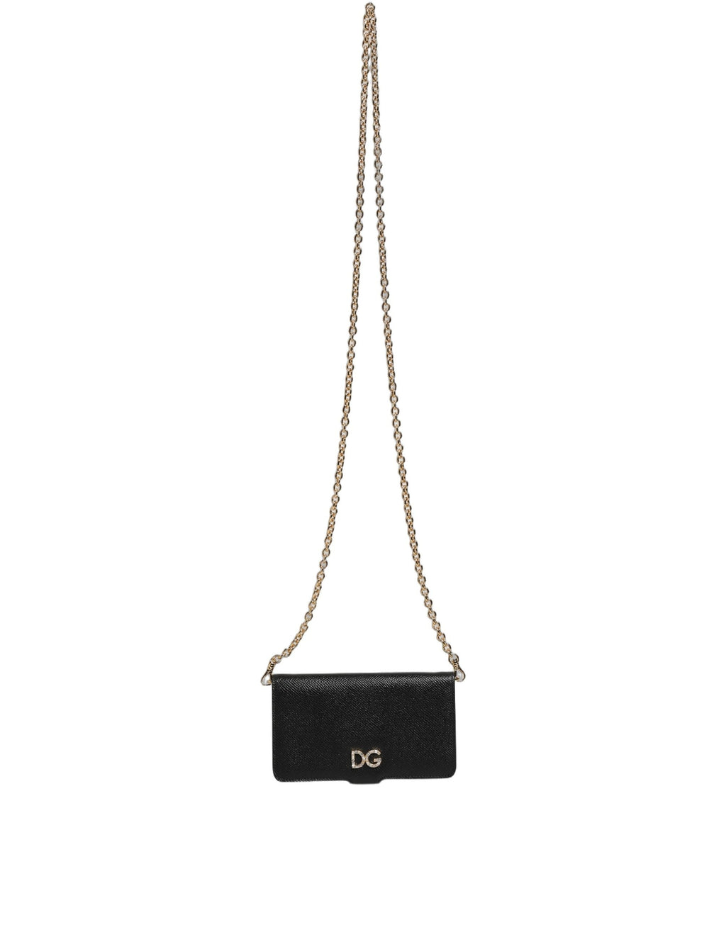 Dolce & Gabbana Case Flip Cover Black Calf Leather iWomen's X - XS Women's Phone