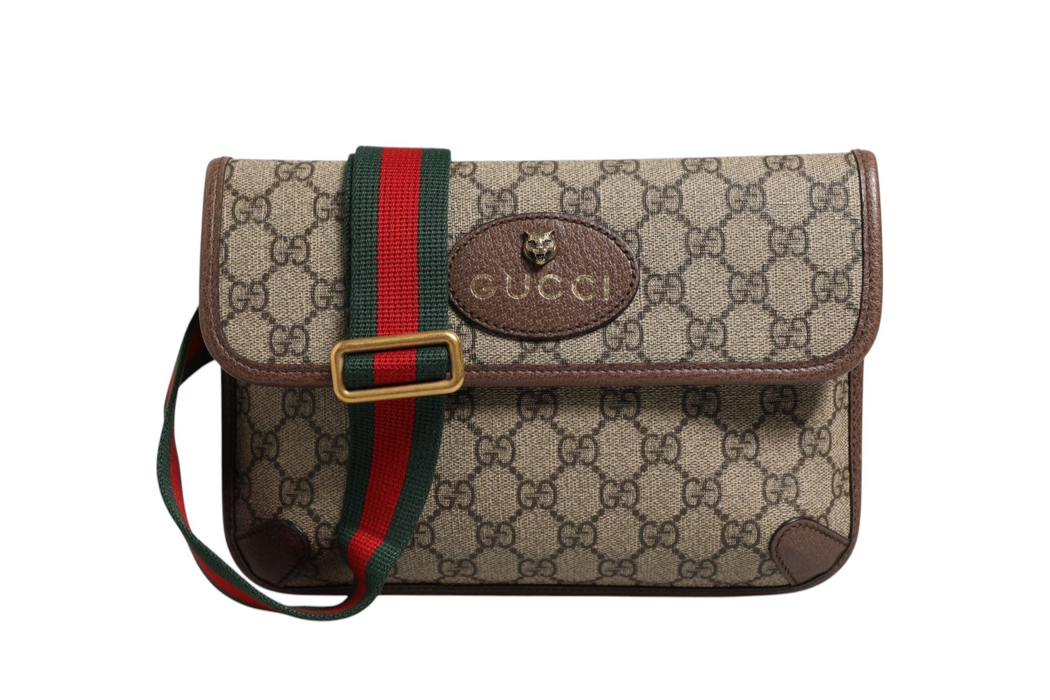 Gucci Supreme Monogram Neo Vintage Web Belt Women's Bag ( )