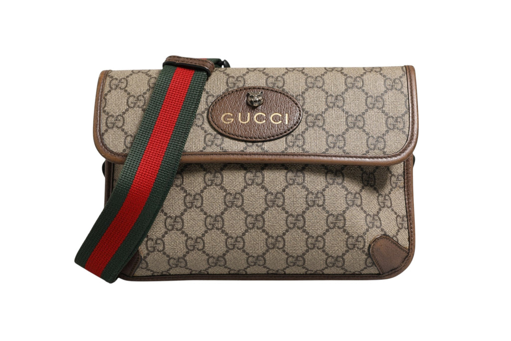 Gucci Supreme Neo Vintage Web Belt Crossbody Women's Bag ( )