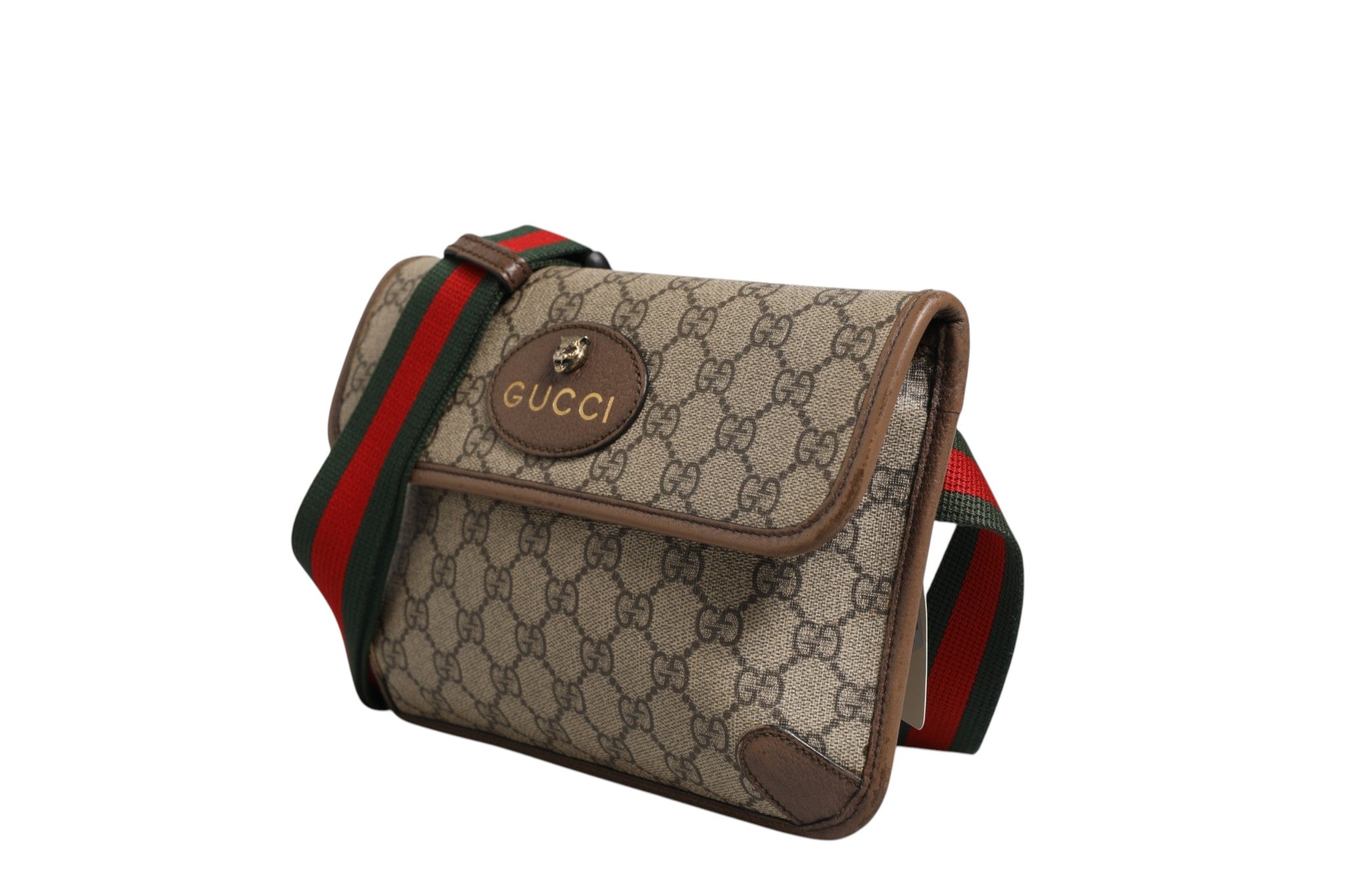 Gucci Supreme Neo Vintage Web Belt Crossbody Women's Bag ( )