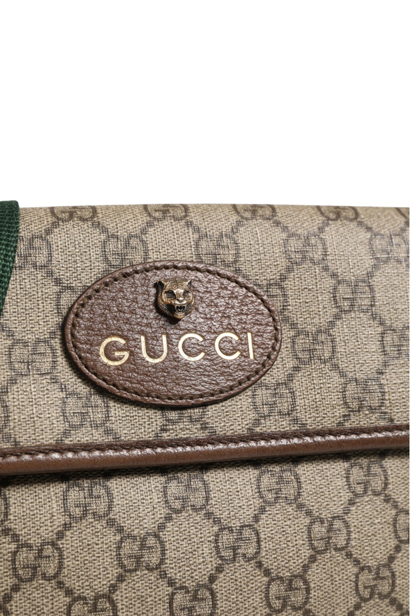 Gucci Supreme Monogram Neo Vintage Web Belt Bag Women's Brown ( )