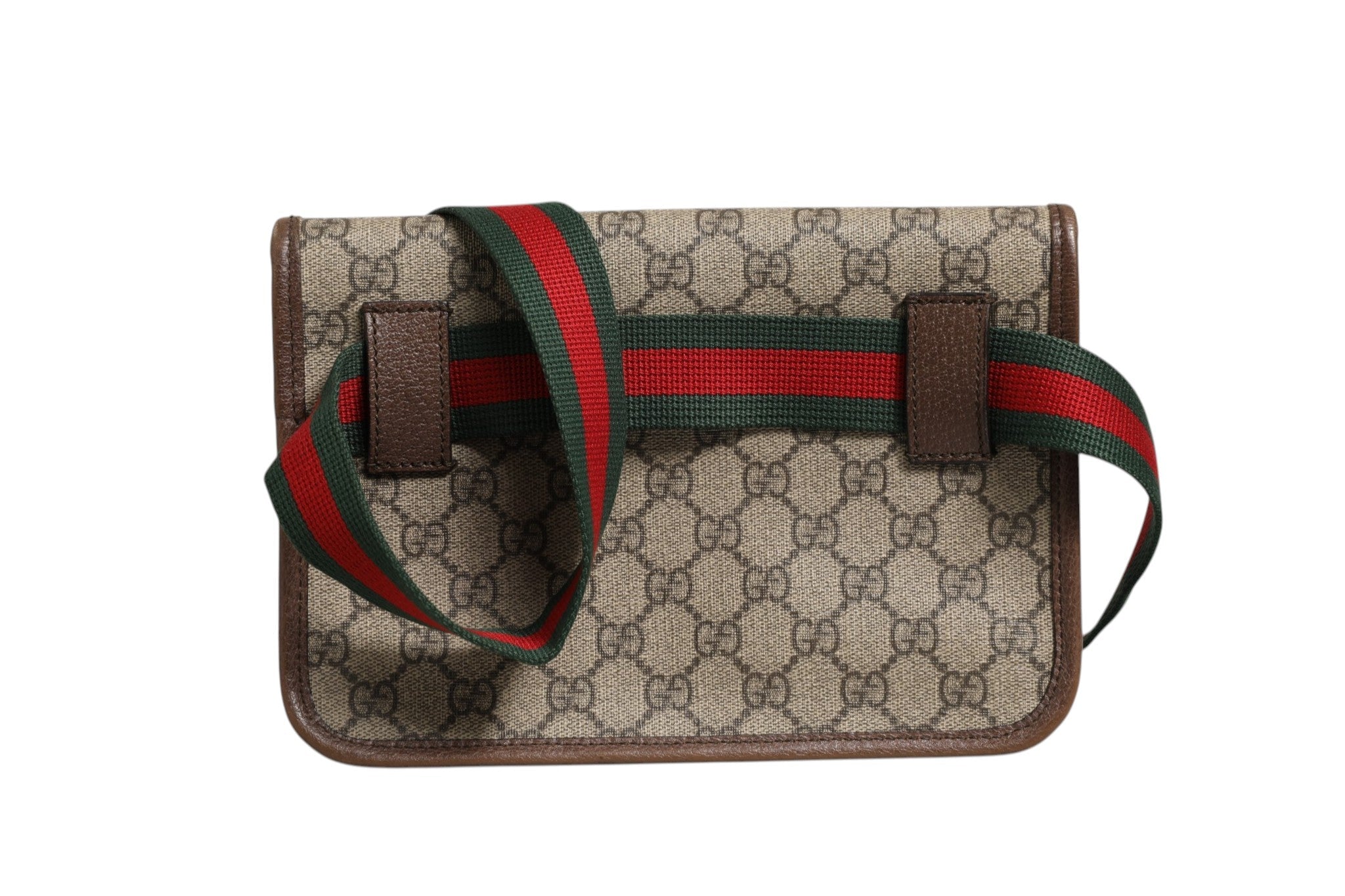Gucci Supreme Monogram Neo Vintage Web Belt Bag Women's Brown ( )