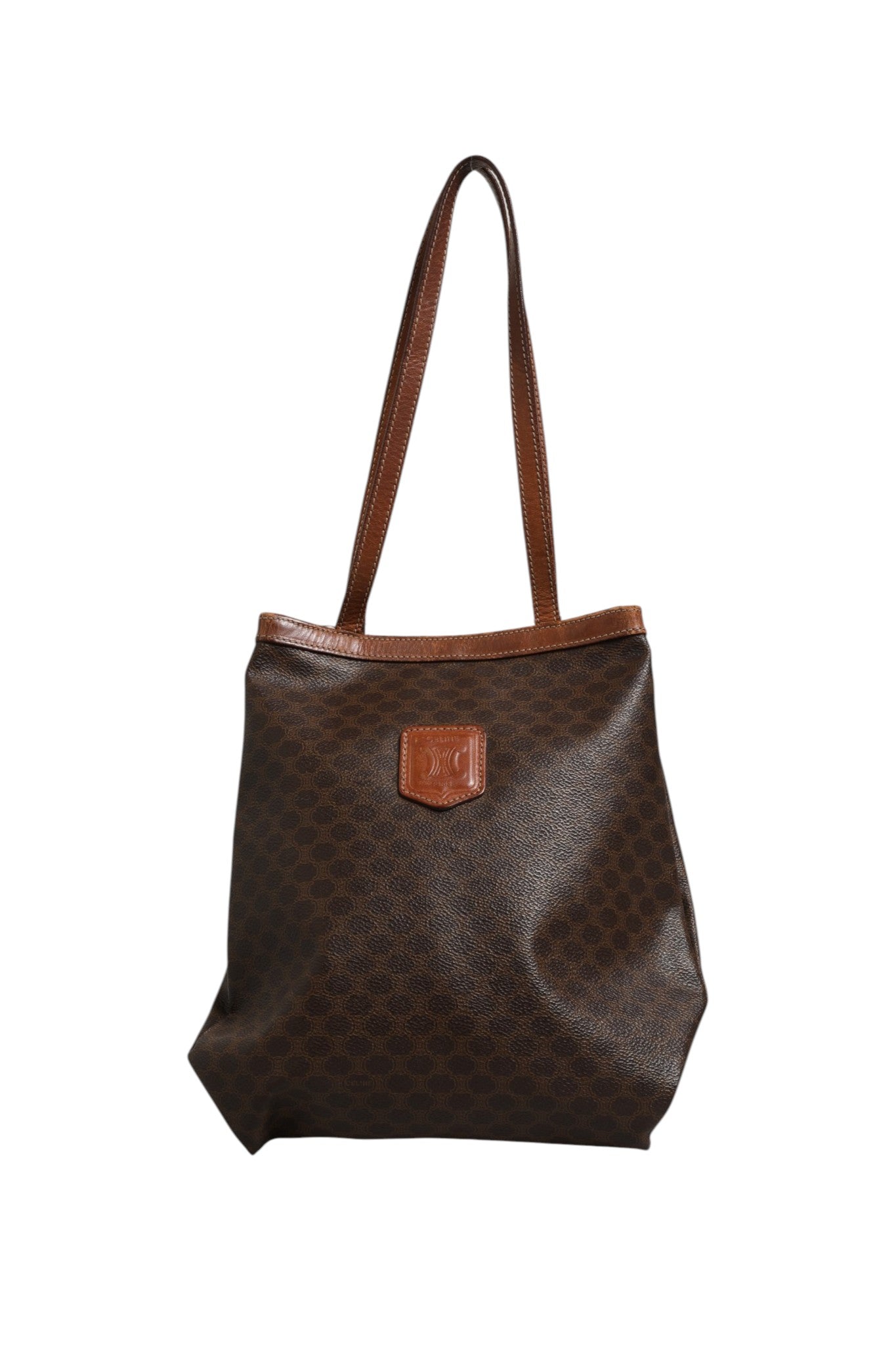 Celine Macadam Canvas Shoulder Tote Women's Bag ( )