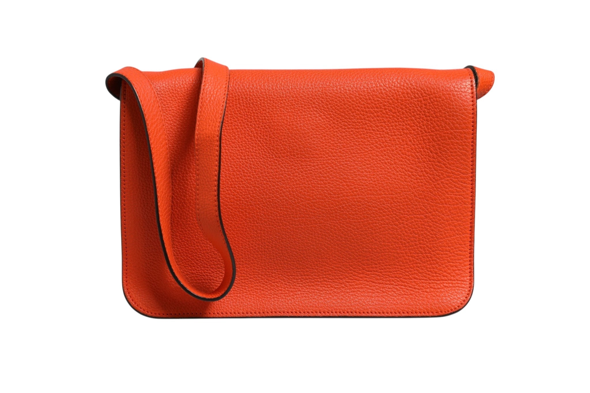 Gucci Jackie Soft Flap Shoulder Bag Leather Women's Orange ( )