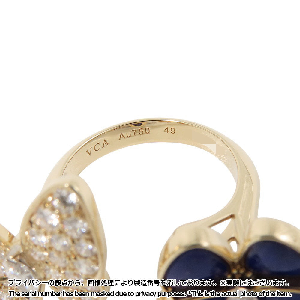 Van Cleef & Arpels De Papillon Entree Les Doors Ring Size 49/#9VCARP3DN49/VCARP3DN00 18K Yellow Gold