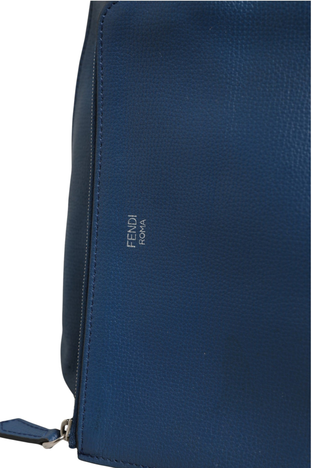 Fendi Leather Navy Blue Shopping Women's Tote ( )