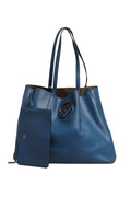 Fendi Leather Navy Blue Shopping Women's Tote ( )