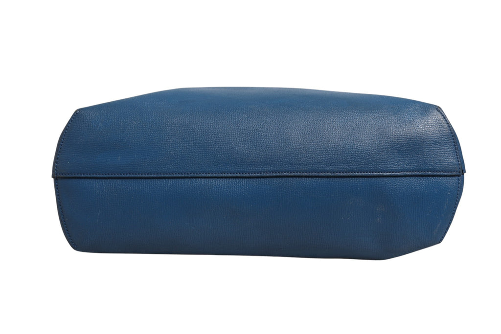 Fendi Leather Navy Blue Shopping Women's Tote ( )