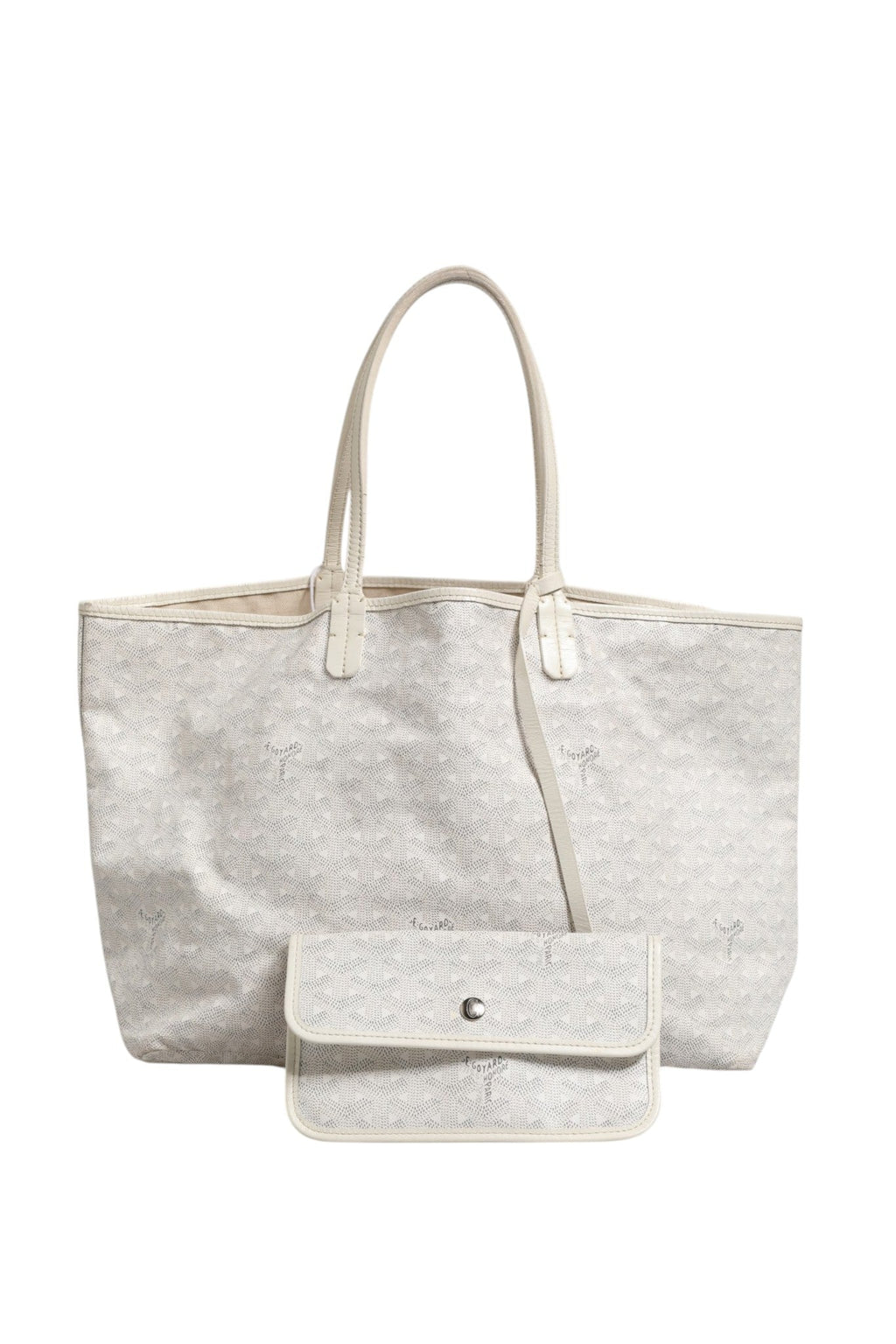 Goyard Saint Louis PM Tote Bag in Goyardine Canvas Women's White ( )