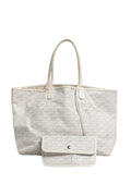 Goyard Saint Louis PM Tote Bag in Goyardine Canvas Women's White ( )
