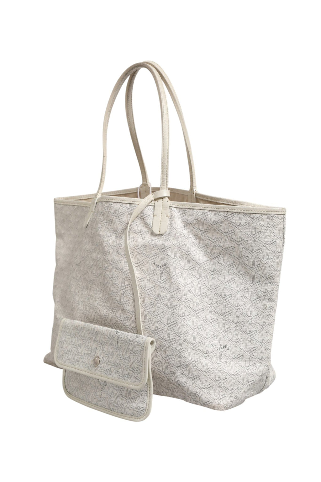 Goyard Saint Louis PM Tote Bag in Goyardine Canvas Women's White ( )