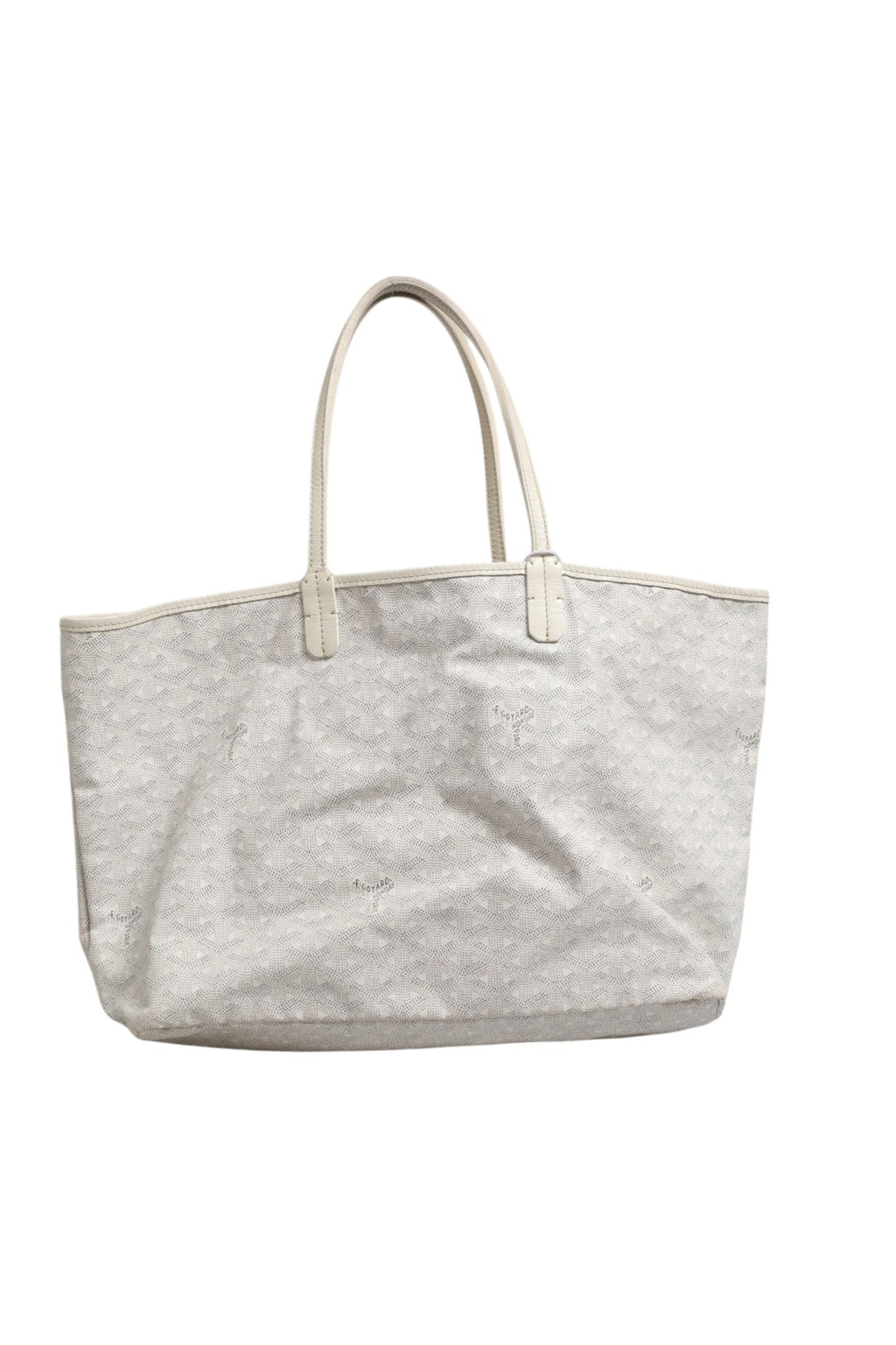 Goyard Saint Louis PM Tote Bag in Goyardine Canvas Women's White ( )