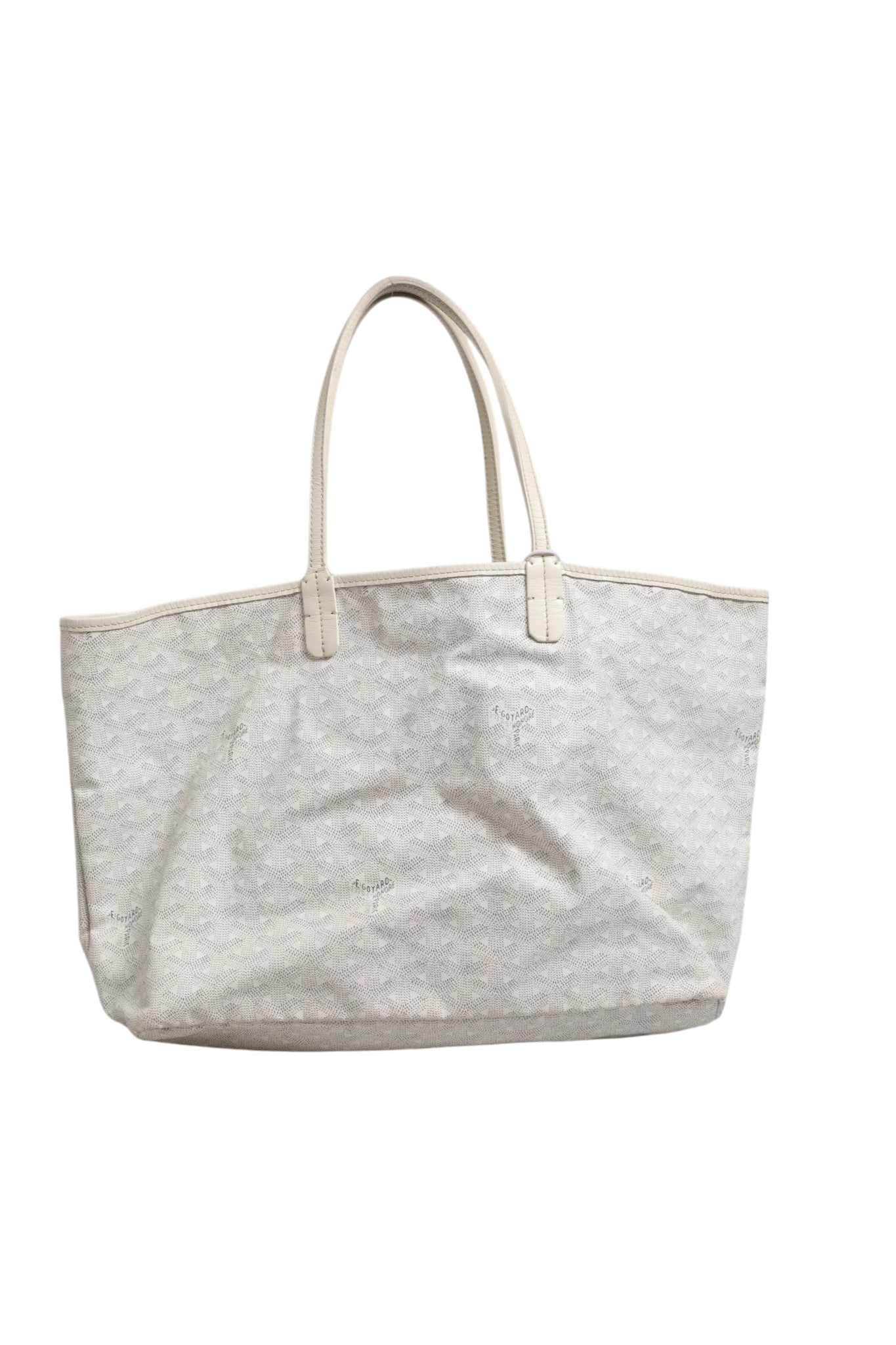 Goyard Saint Louis PM Tote Bag in Goyardine Canvas Women's White ( )