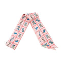 HERMES Twilly Horsewear Couvertures et Tenues Rose/Blue/VertH061356S Silk100%