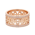 HERMES Chaine d'Ancre Divine Ring Size 51/#11 PMH222634B 00051 18K Pink Gold