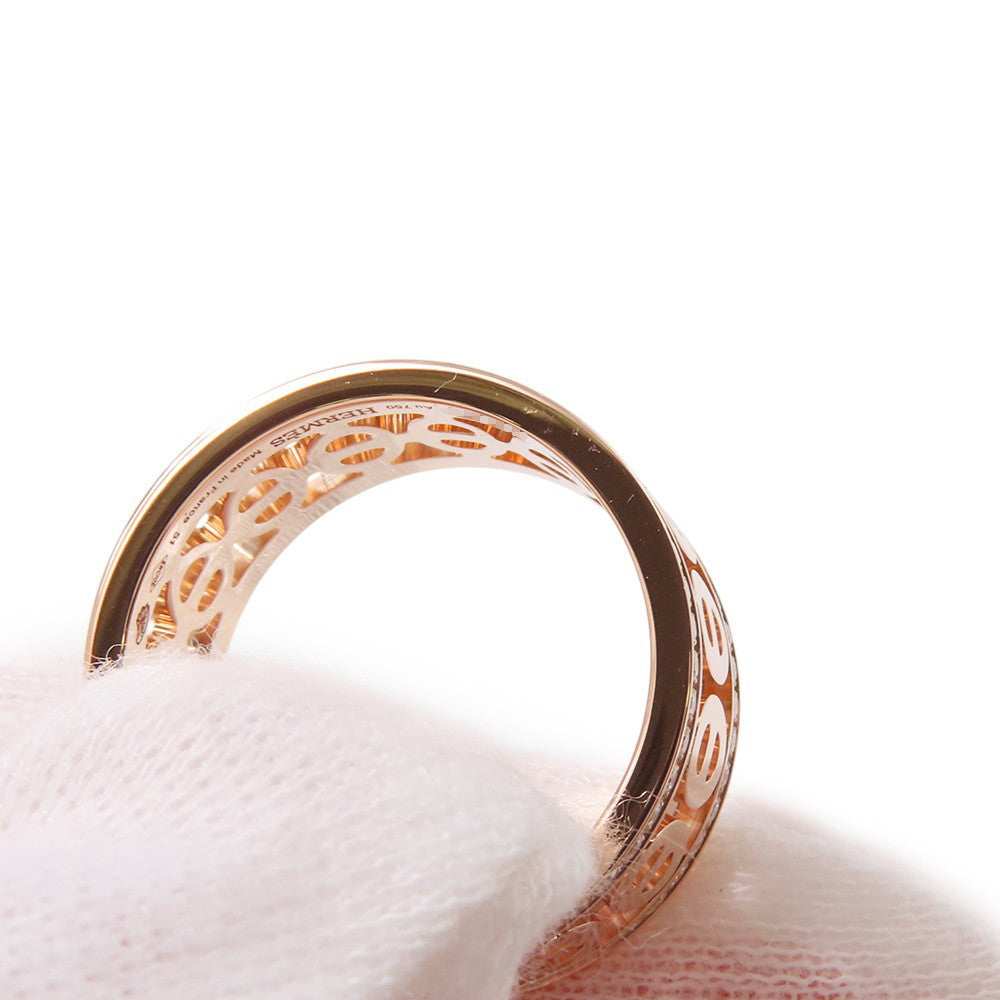 HERMES Chaine d'Ancre Divine Ring Size 51/#11 PMH222634B 00051 18K Pink Gold