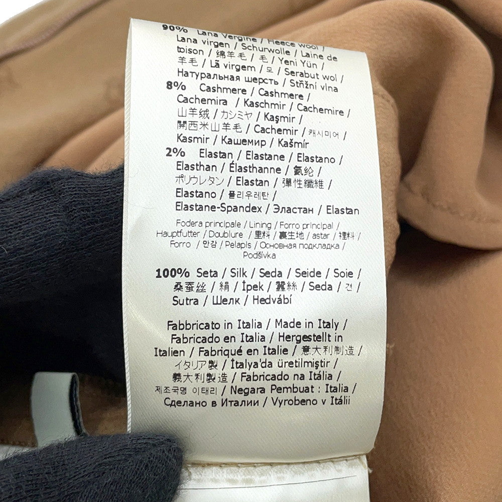 FENDI FF Calligraphy Shorts Size 36 BeigeFR6336 Wool 90% Cashmere8% Polyurethane2%