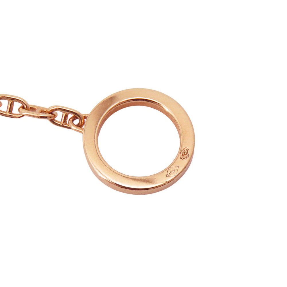 HERMES Chaine d'Ancre Verso Bracelet Size SH K18PG Ceramic