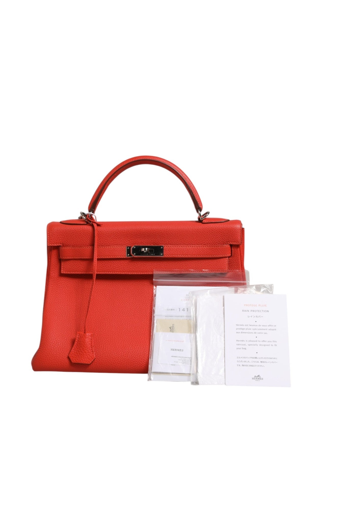 Hermès Kelly 32 Two-Way Handbag with Palladium Women's Hardware ( )