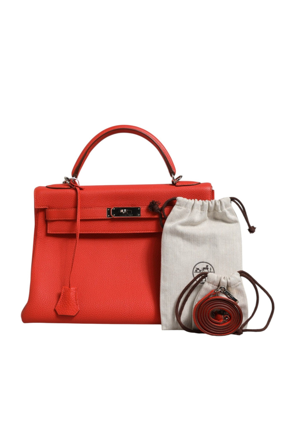 Hermès Kelly 32 Two-Way Handbag with Palladium Women's Hardware ( )