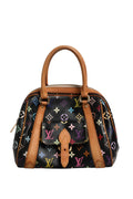 Louis Vuitton Black Monogram Multicolor Canvas Priscilla Women's Handbag ( )