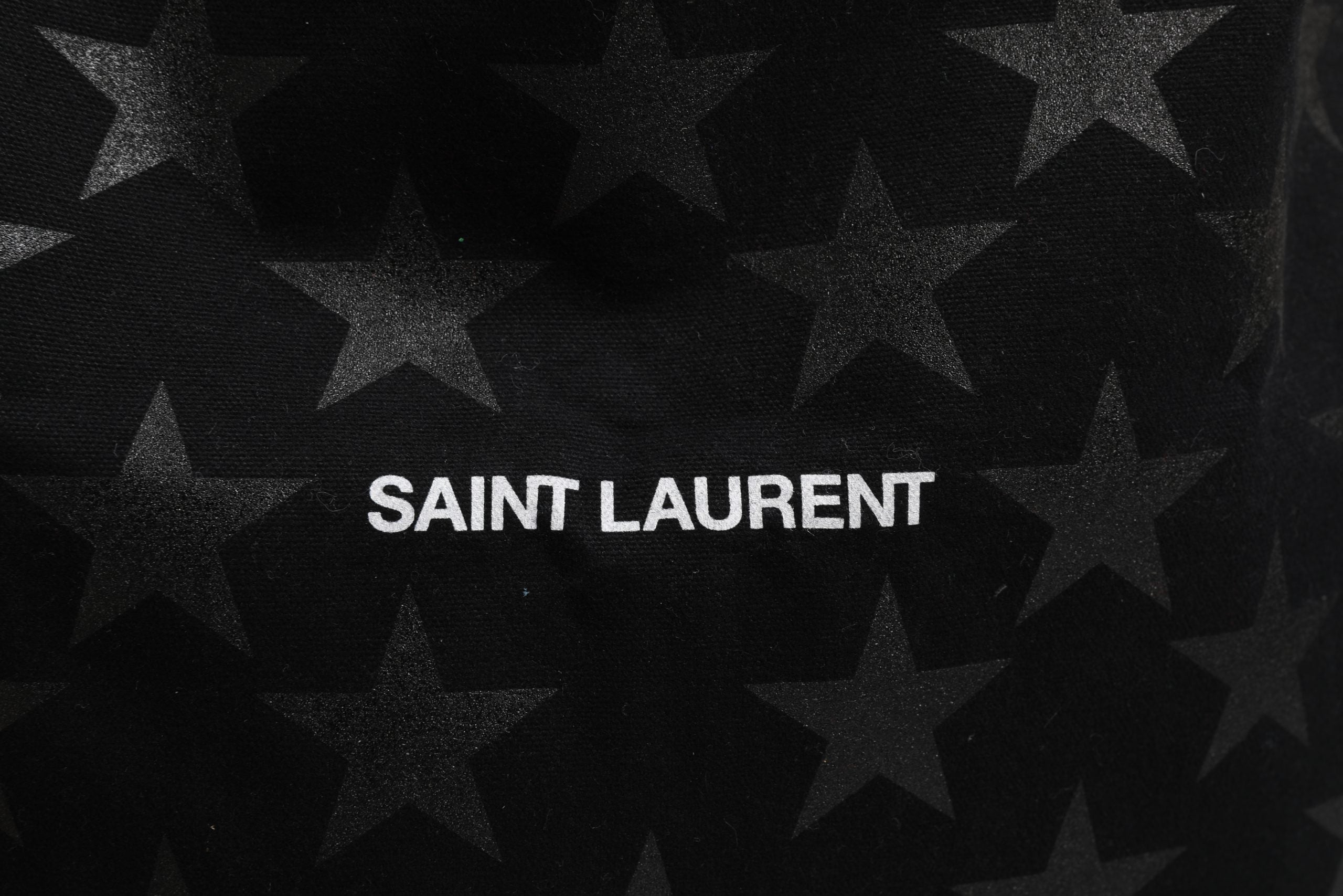 Saint Laurent Rive Droite Black Tote Women's With Star Print Tote Women's bag ( )