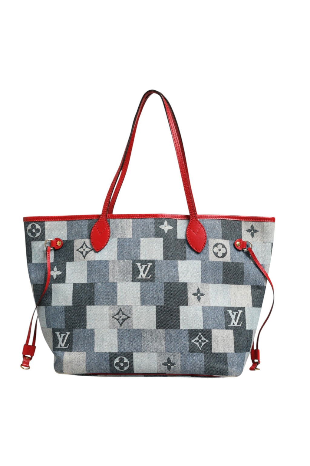 Louis Vuitton Neverfull Patchwork Monogram Denim Tote Women's Bag ( )