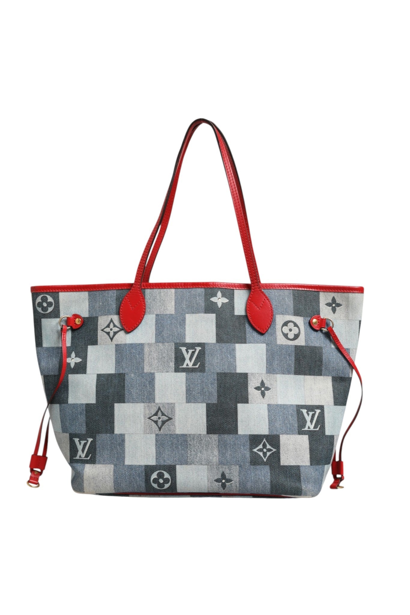 Louis Vuitton Neverfull Patchwork Monogram Denim Tote Women's Bag ( )