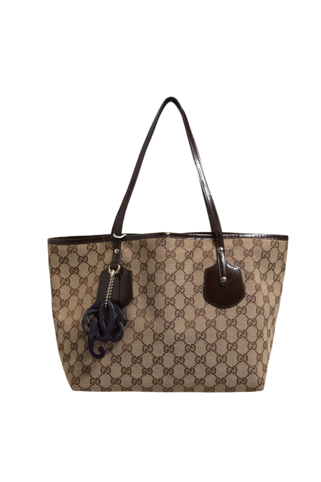 Gucci Beige Canvas Medium Jolie Charm Tote Women's Bag ( )