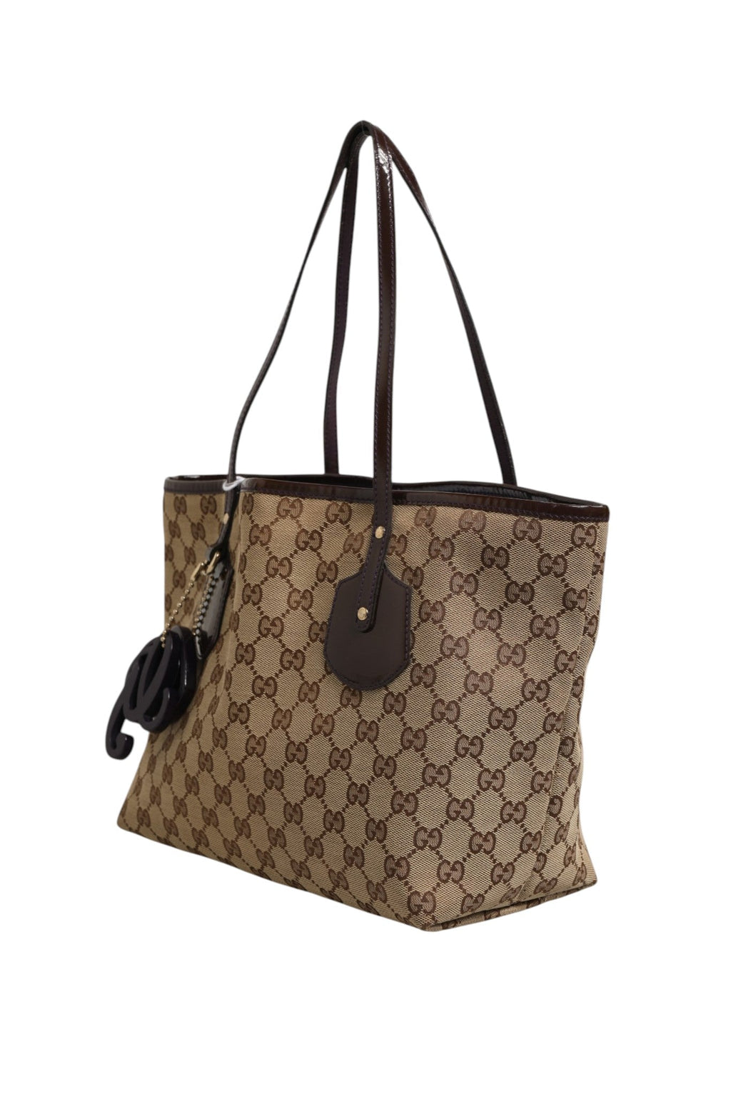 Gucci Beige Canvas Medium Jolie Charm Tote Women's Bag ( )