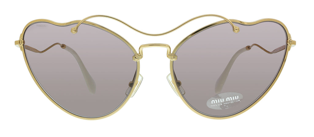 Miu Miu Antique Gold Square 0MU 55RS 7OE6X1 Sunglasses