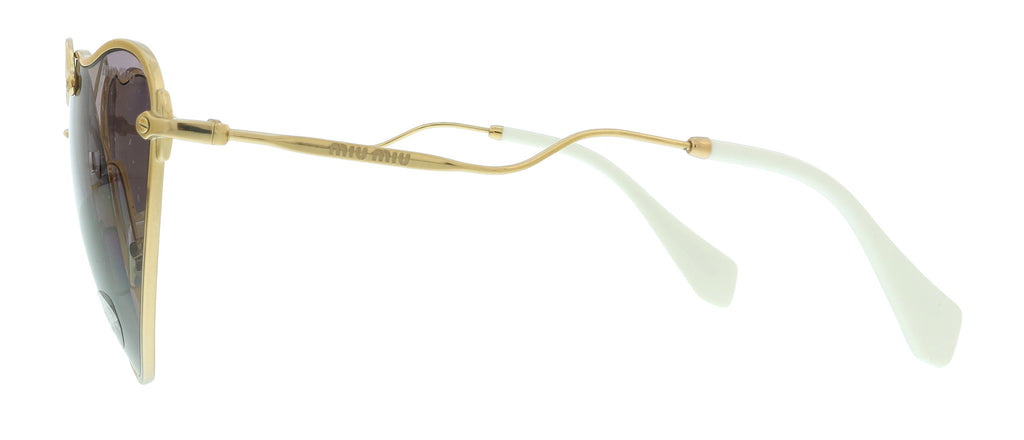 Miu Miu Antique Gold Square 0MU 55RS 7OE6X1 Sunglasses