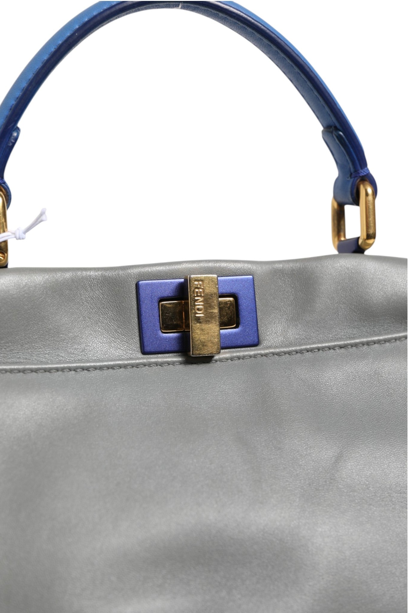 Fendi Mini Peekaboo Blue Women's Grey ( )