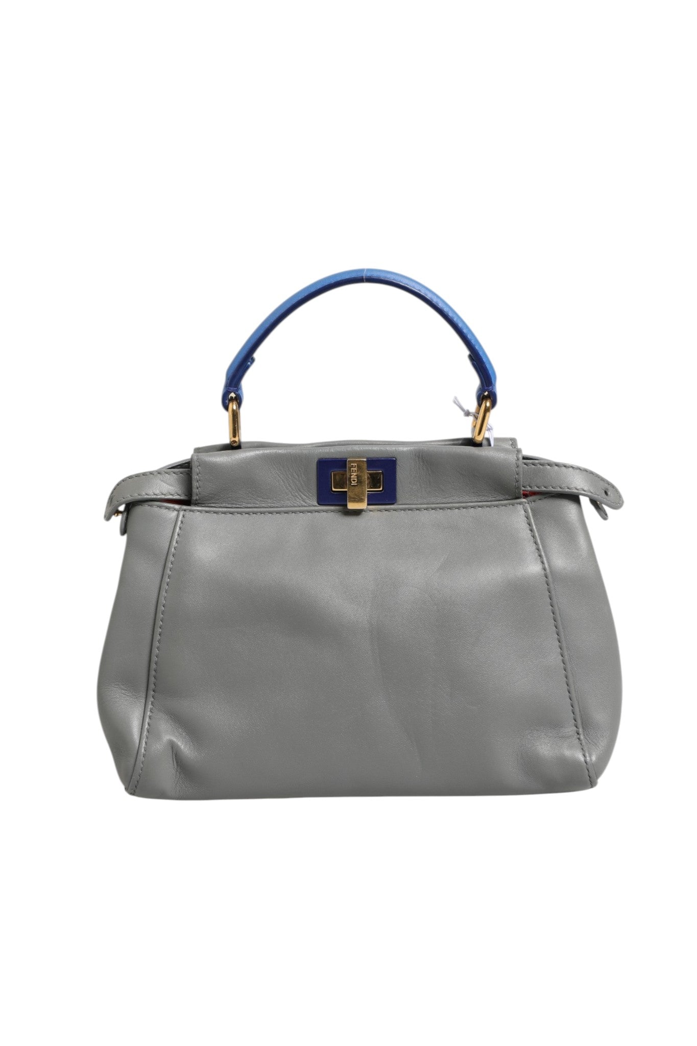 Fendi Mini Peekaboo Blue Women's Grey ( )