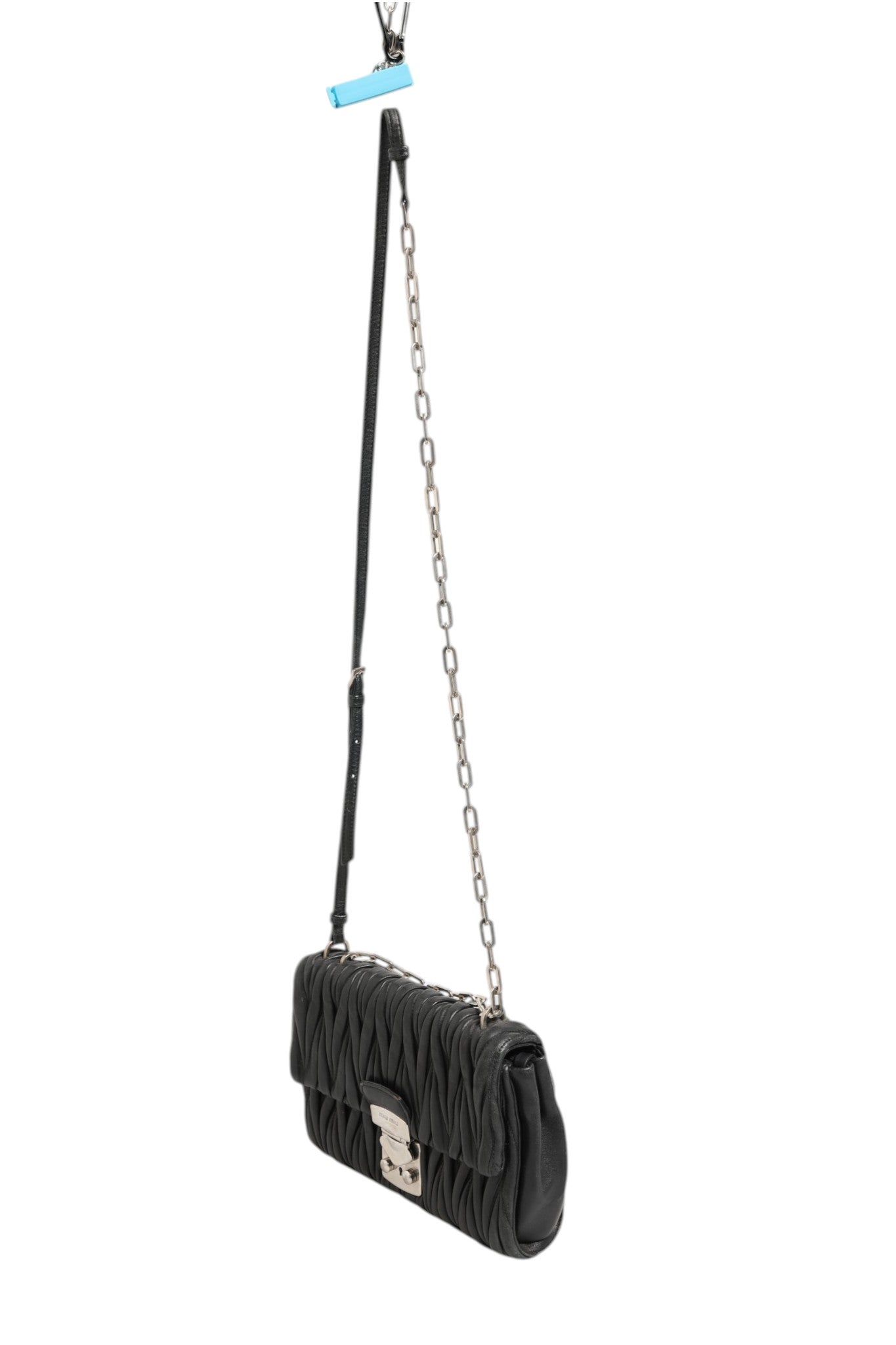 Miu Miu Confidential Matelasse Leather Flap Shoulder Women's Bag ( )