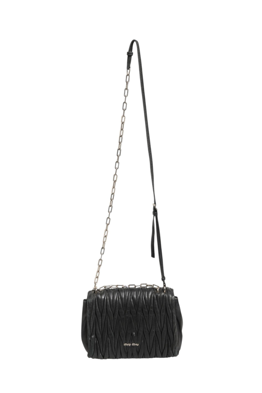 Miu Miu Confidential Matelasse Leather Flap Shoulder Women's Bag ( )
