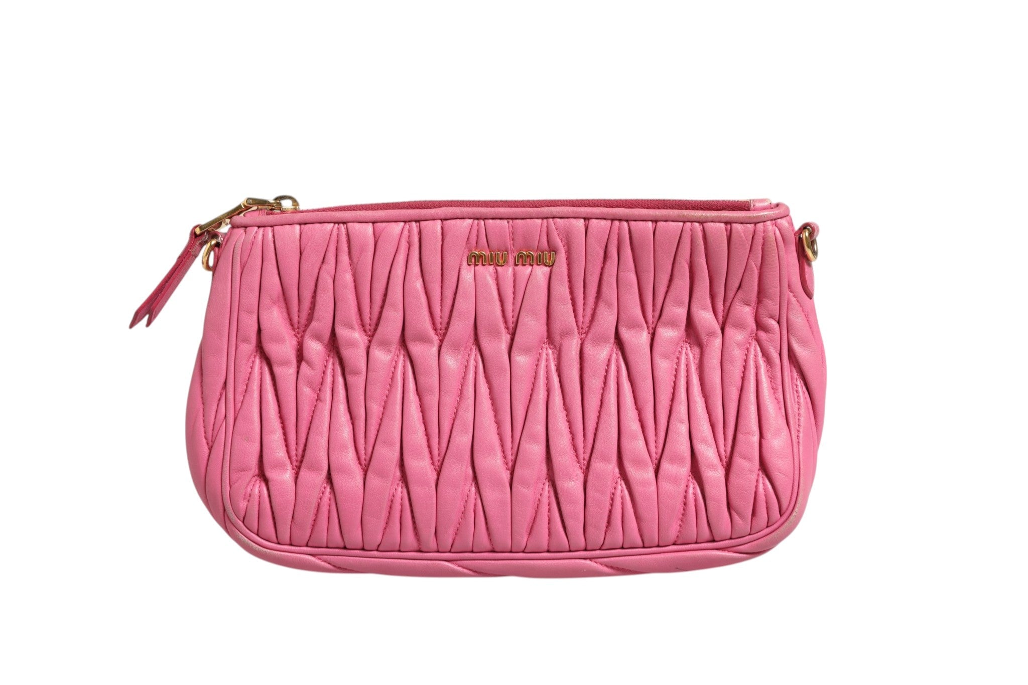 Miu Miu Matelassé Leather Shoulder Women's Bag ( )